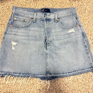 GAP Blue A-line Mini Skirt Casual
